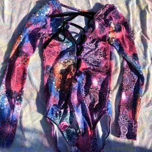 Tie dye mandala bodysuit made by Shop ESR